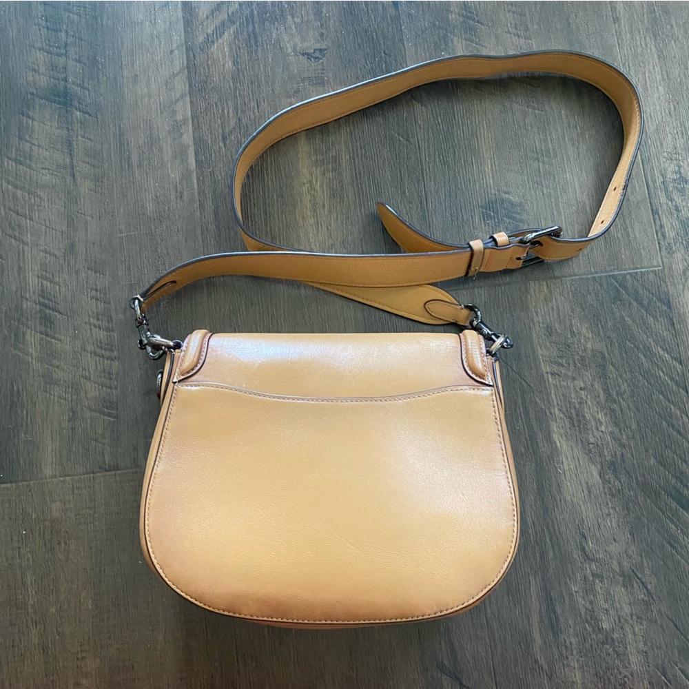 Classic Coach Beat Tan Saddle Crossbody Bag Gradient Brown L2022-C0749 - Picture 10 of 15